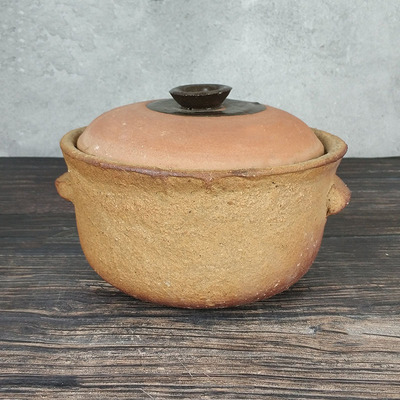 传统老式土砂锅手工粗陶沙锅汤煲汤砂锅家用瓦罐饭店炖菜砂锅商用