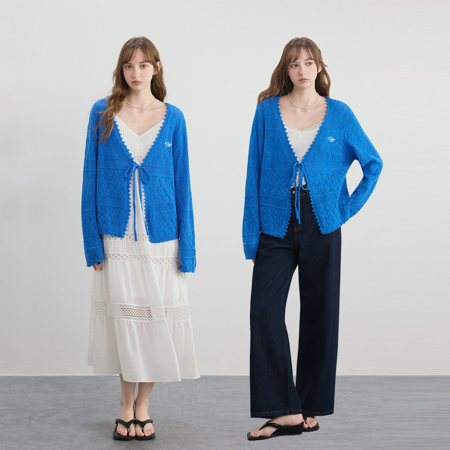 BZXO高级感镂空薄款针织开衫女春秋季罩衫防晒空调衫宽松显瘦上衣