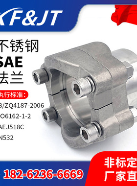 定制执行ISO6061/ISO6062标准，C型/D型，不锈钢/碳钢SAE法兰套件
