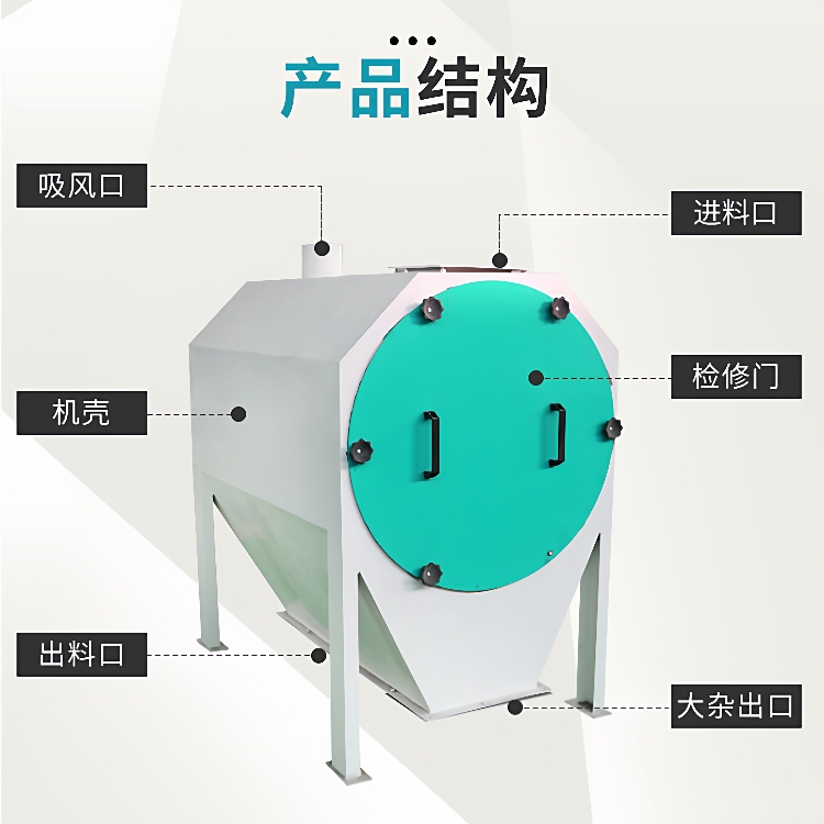 恒富机械圆筒初清筛设备大豆玉米颗粒除杂筛颗粒饲料大杂初清筛