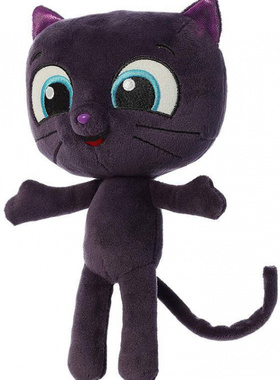 True and the Rainbow Kingdom 小真与彩虹王国 紫色猫毛绒玩具