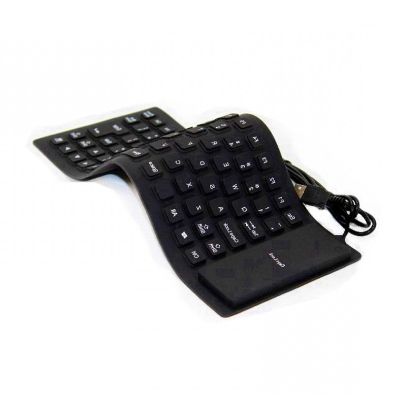 静音防水85键硅胶键盘