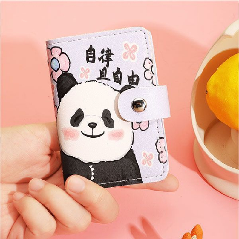 熊猫大容量卡包透明防盗刷卡通卡