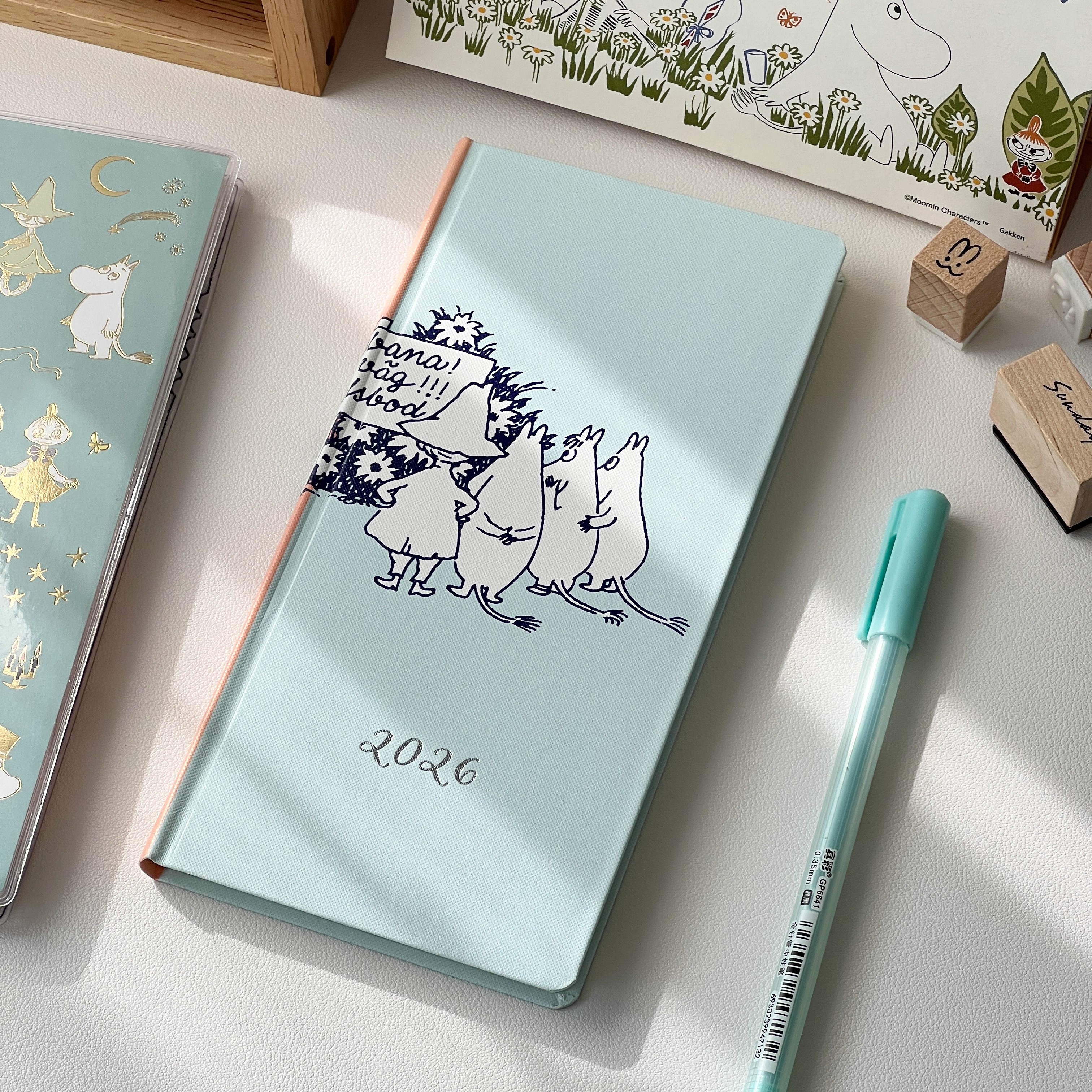 新款2026姆明限定日程本笔记本子