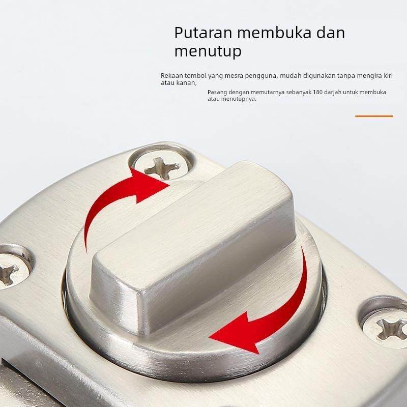 新款插销锁扣卡扣免打孔卫生间卧室门反锁防盗神器插销式安全搭扣