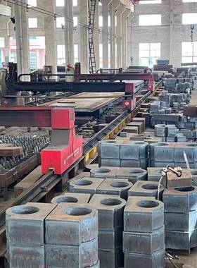 锰16MN钢板切割Q355D激光切割Q345B钢板下料激光切割法兰异形件