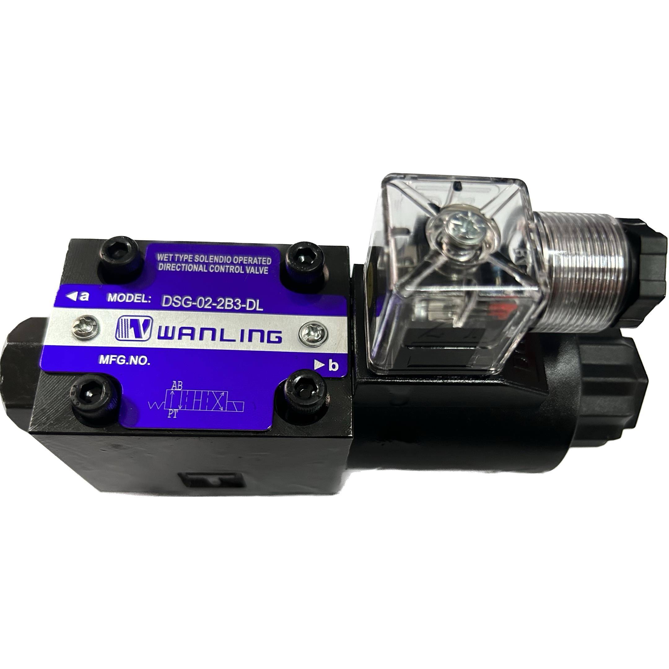 万灵油压电磁阀油压阀DSG02-3C22B2调压阀4W6E-4WE6G调速阀液压阀