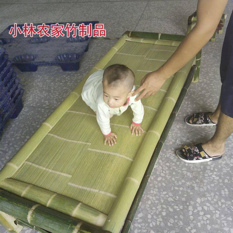 竹床制作老式竹子床单人床双人床躺椅竹凉床民宿桌子茶几厂家