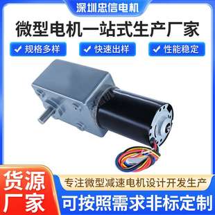 ZX-4260无刷电机5882蜗轮蜗杆全钢齿减速箱清洁车毛刷巨爪娃娃机