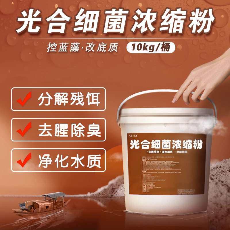 光合细菌菌种水产养殖鱼虾蟹泥鳅调水净水降解氨氮光合细菌浓缩粉