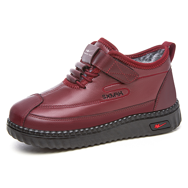 双星老北京棉鞋女冬季加绒保暖舒适中老年妈妈鞋棉靴百搭防滑软底