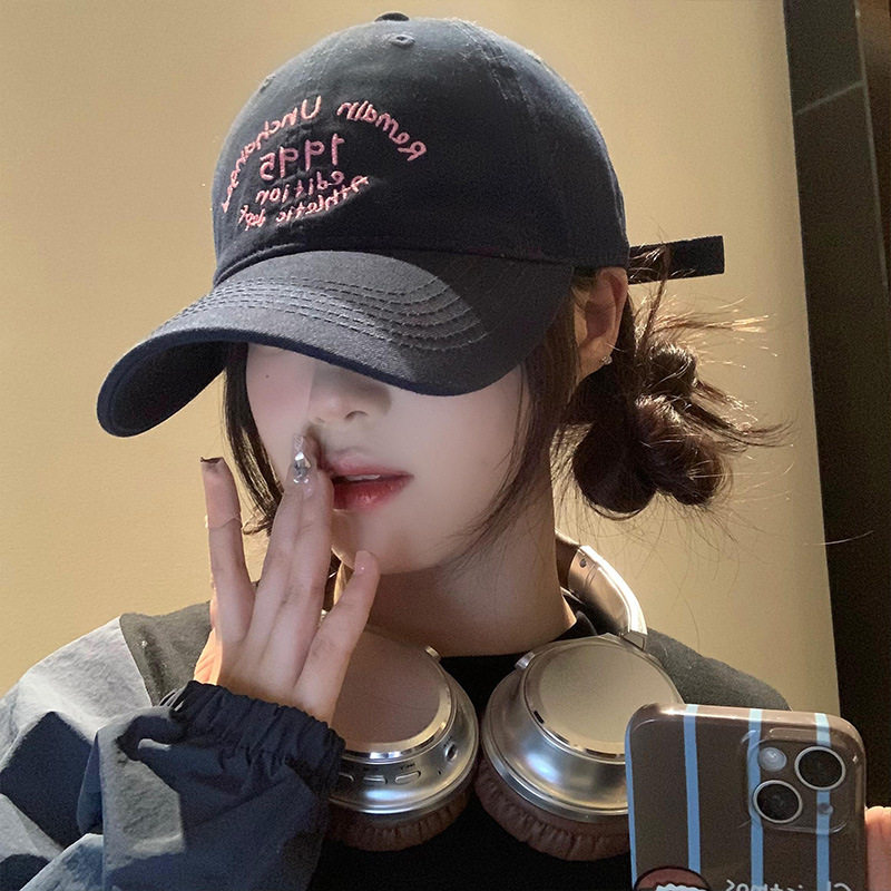 软顶棒球帽女韩版百搭加大加深鸭舌帽运休闲运动加宽帽檐帽子潮