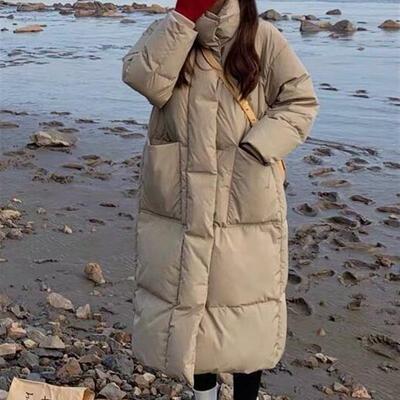 羽绒服女冬季外套新款中长款面包服加厚宽松新款韩版小个子