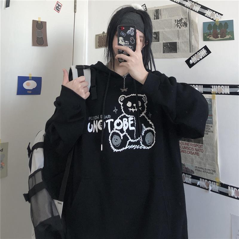 连帽卫衣女秋冬2025韩版ins宽松bf长袖学生百搭上衣炸街外套情侣