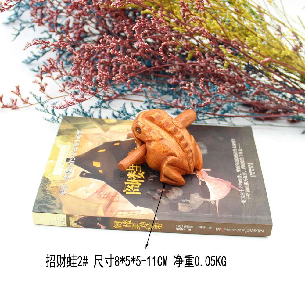 2号木青蛙 泰式芒果木雕刻青蛙工艺品 旅游纪念品