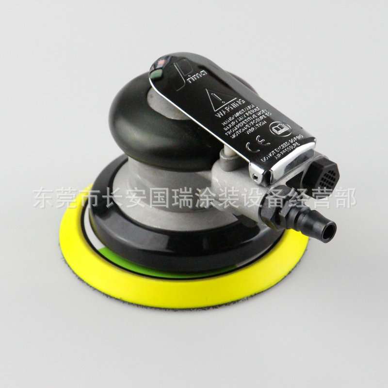 家具底漆气动5寸圆盘打磨机 木器气动抛光机 木工气动打磨机