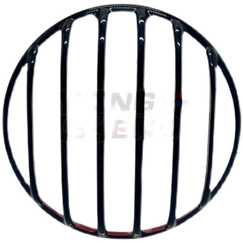 适用于轻骑大韩GV00S 改装复古栅栏大灯罩 车灯保护罩 亮黑色