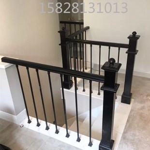 美木室内实木楼梯定制整体楼梯扶手栏杆小柱定制复式阁楼成都