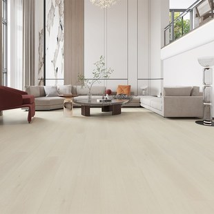 龙叶平面石晶W石塑地板锁扣木地板家用奶油风防水