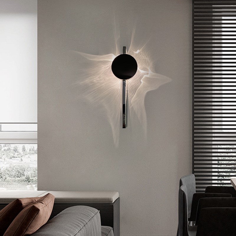 设计师极简壁灯客厅背景墙灯玄关卧室床头壁灯过道氛围创意壁挂灯