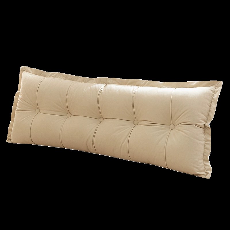 锦芙绒花边床头靠垫榻榻米软包卧室实木床上看R书大靠背绑带可拆