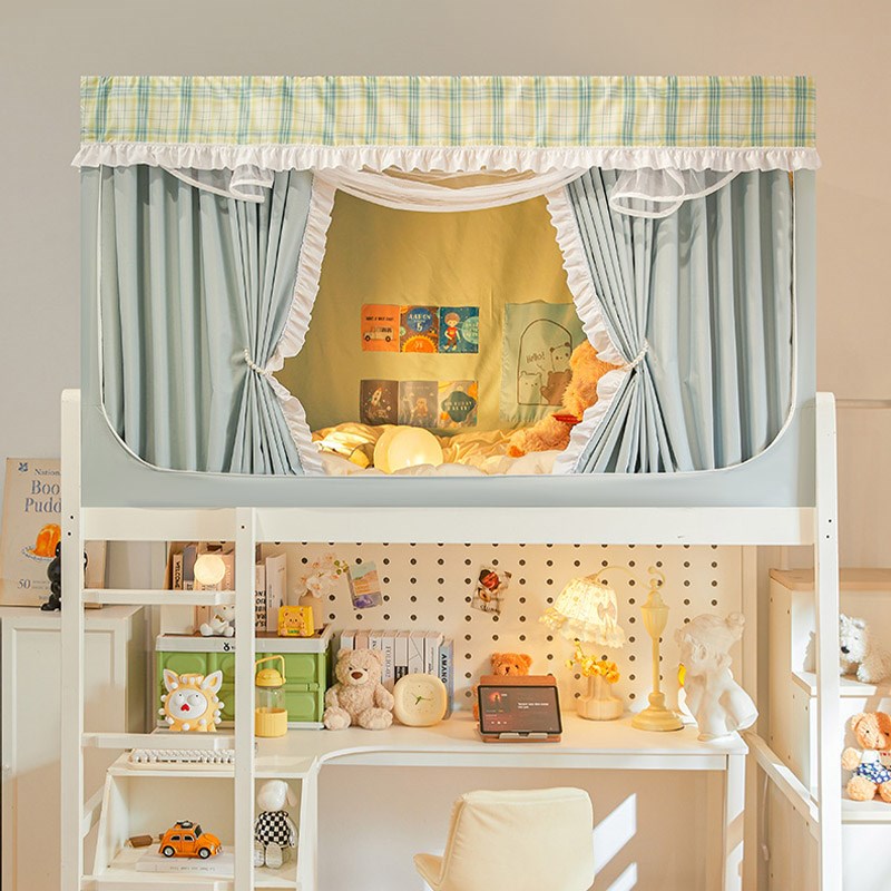 A类遮光床帘蚊帐一体式全封闭z床幔学生宿舍上下铺遮挡帘子防摔帘