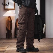 新款 羽绒裤 男外穿加r厚保暖可拆卸内胆中老年户外休闲工装 冬季 裤