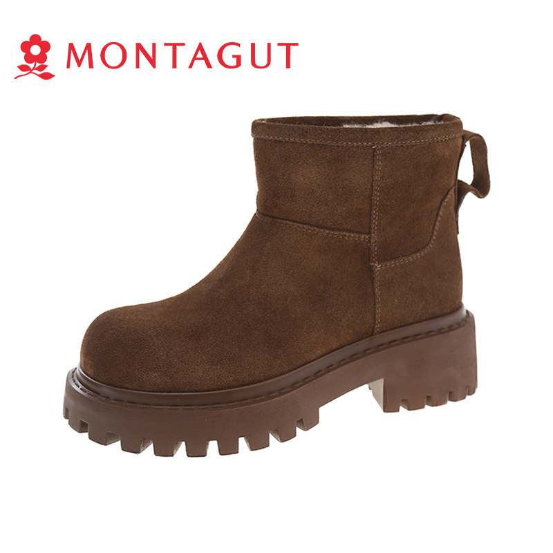 Montagut/梦特娇雪地靴棉鞋