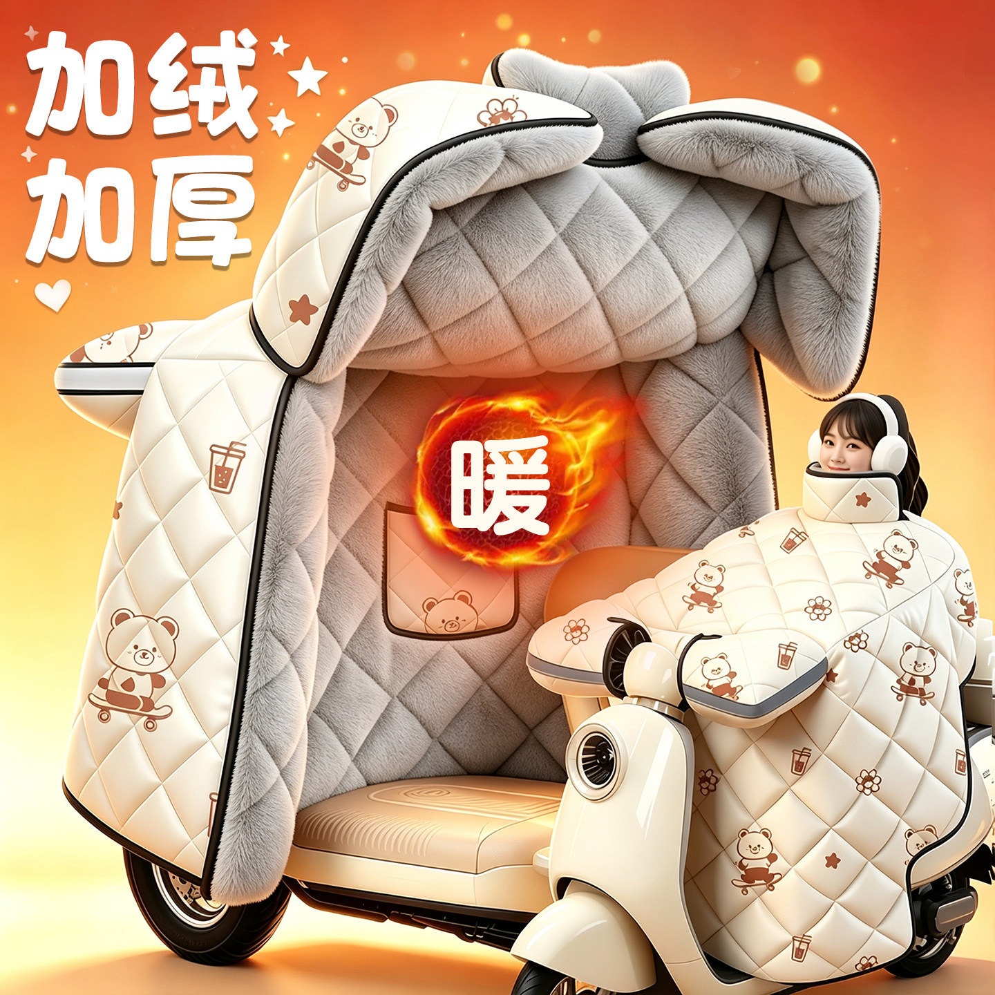 【锁温科技】2026新电动车挡风罩