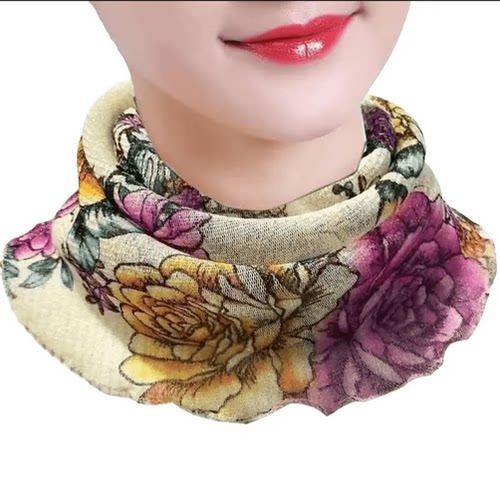 【买一送一】百变多功能金丝挂耳围脖护颈套女士丝巾四季防晒面罩