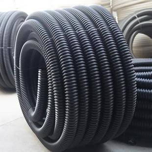 125 150 100 PE碳素波纹穿线管带铁丝黑管20