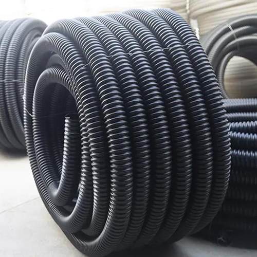 PE碳素波纹穿线管带铁丝黑管20-25-32-40-50-65-80-100-125-150
