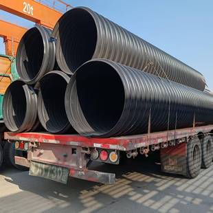 加厚国标HDPE钢带增强管DN400排水管高环刚度工程用排污管