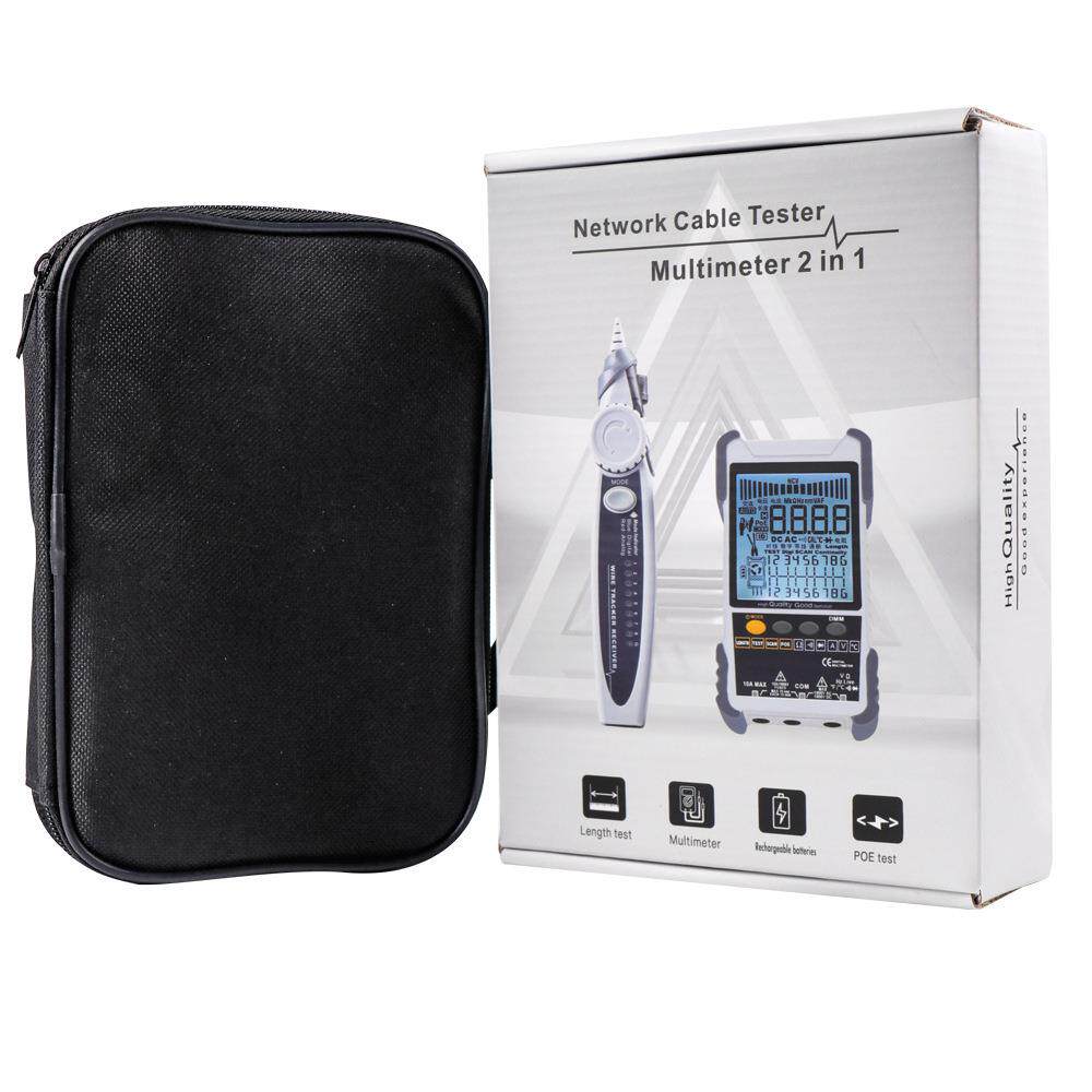 ET616ET618网络寻线仪万用表二合一500米网线长度测量锂电池充电