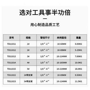 新工重型台虎钳三角架压力龙门钳固定镀锌水管台钳管子夹具台