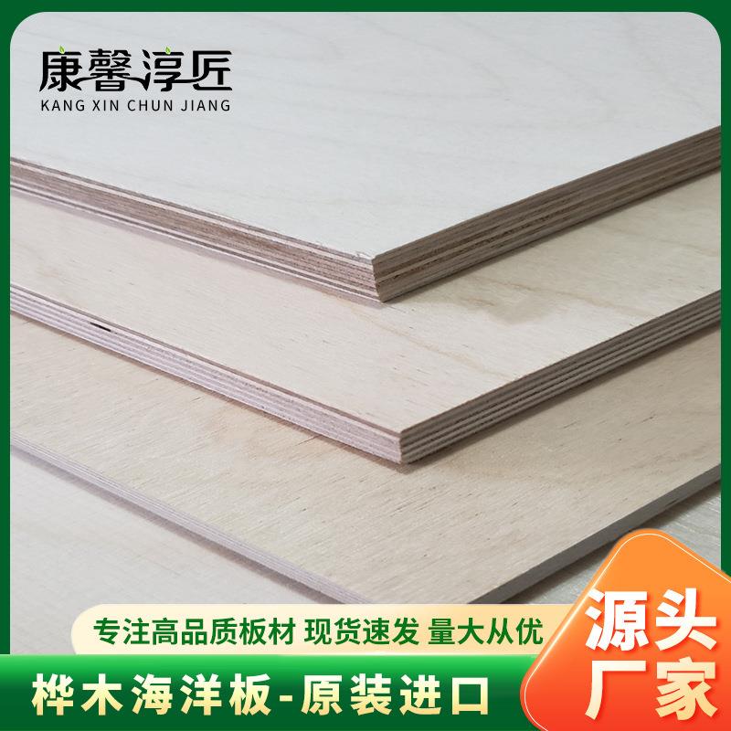进口1220*2440*-25mm桦木海洋板白桦木胶合板多层板