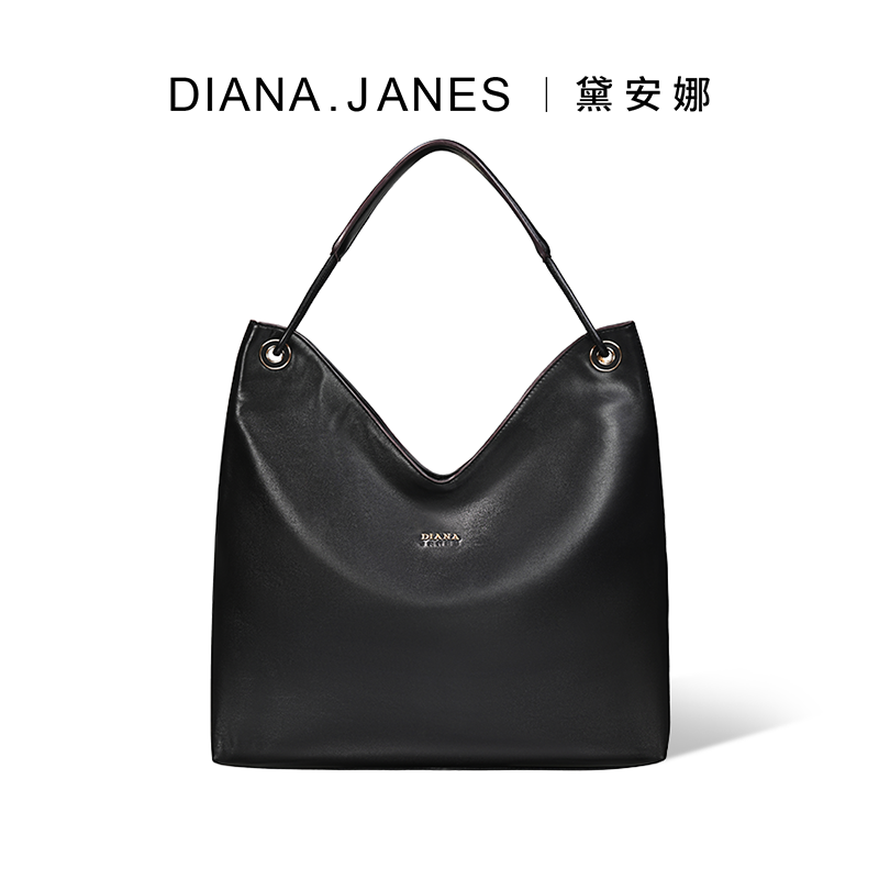 DianaJanes黛安娜.珍妮丝 慵懒单肩包女复古真皮托特包腋下包手提