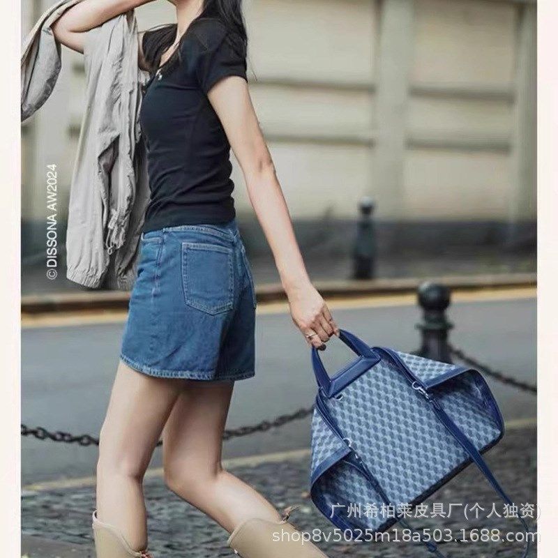 迪桑娜折耳包幸运锦囊2024x新款女包老花包手提单肩包斜挎 包托特