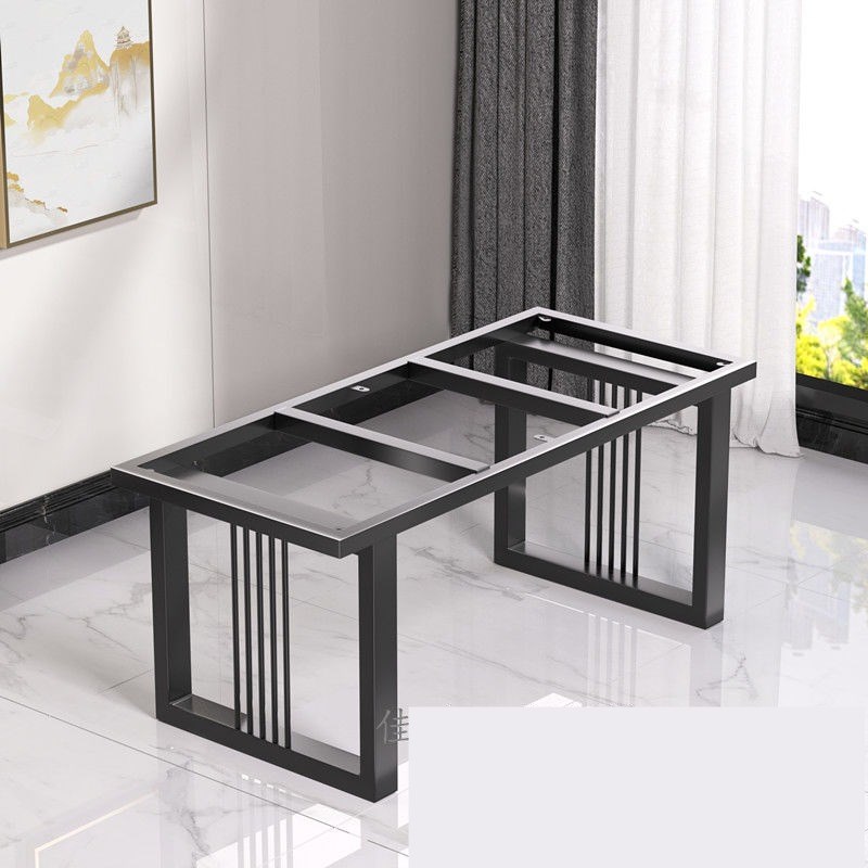 加粗加厚级碳素钢桌腿桌脚u支架长方形餐桌脚书桌茶桌办公桌架简