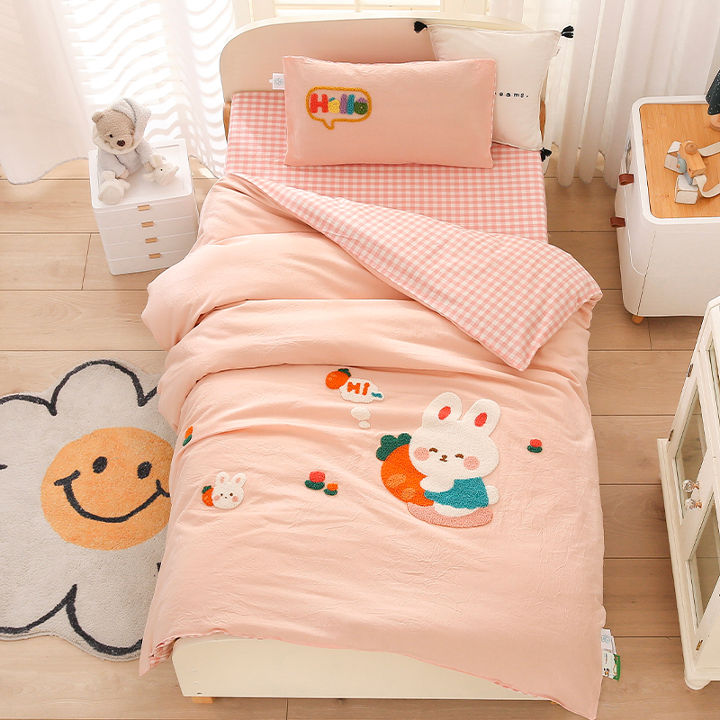 幼儿园被子三件套被套宝宝入园F儿童被褥床上用品六七件套