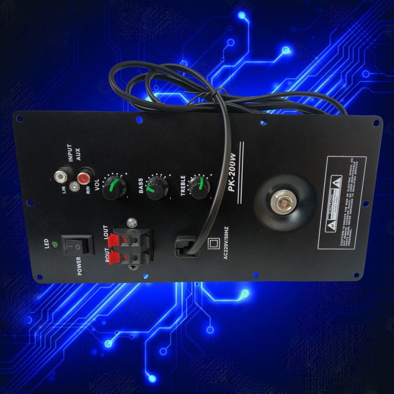 200w超劲dhiy220v音箱电脑功放板大功率环牛四管功放加风扇功放