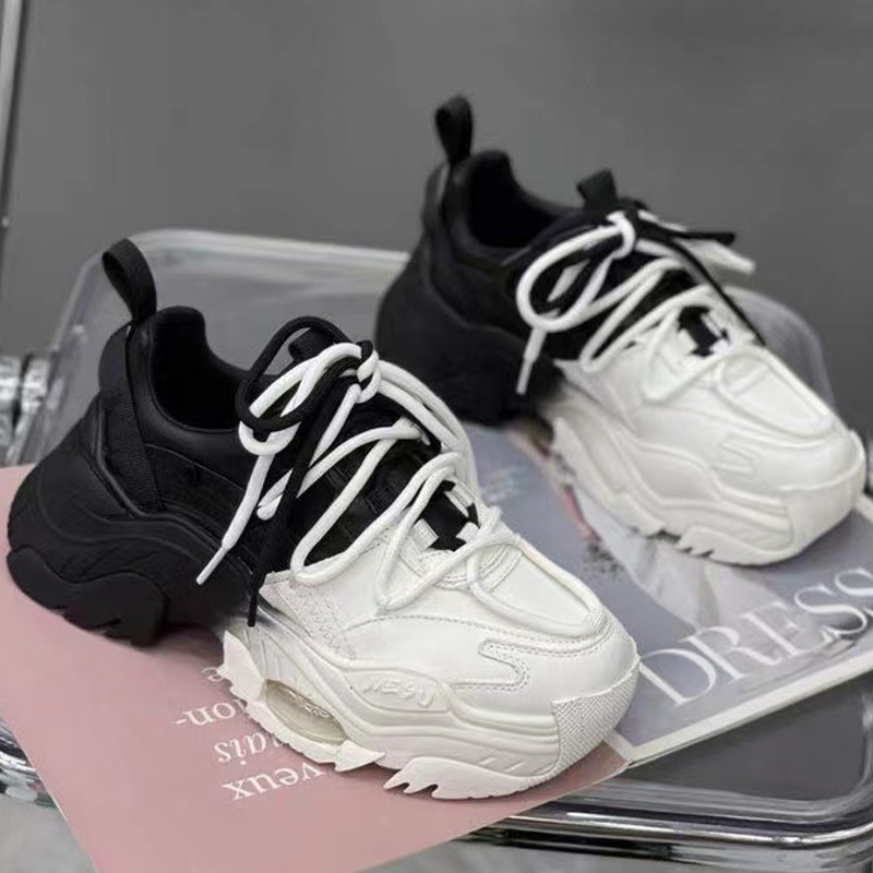 厚底老爹鞋男女g款2024新款春季软底内增高鞋10CM小个子休闲运动