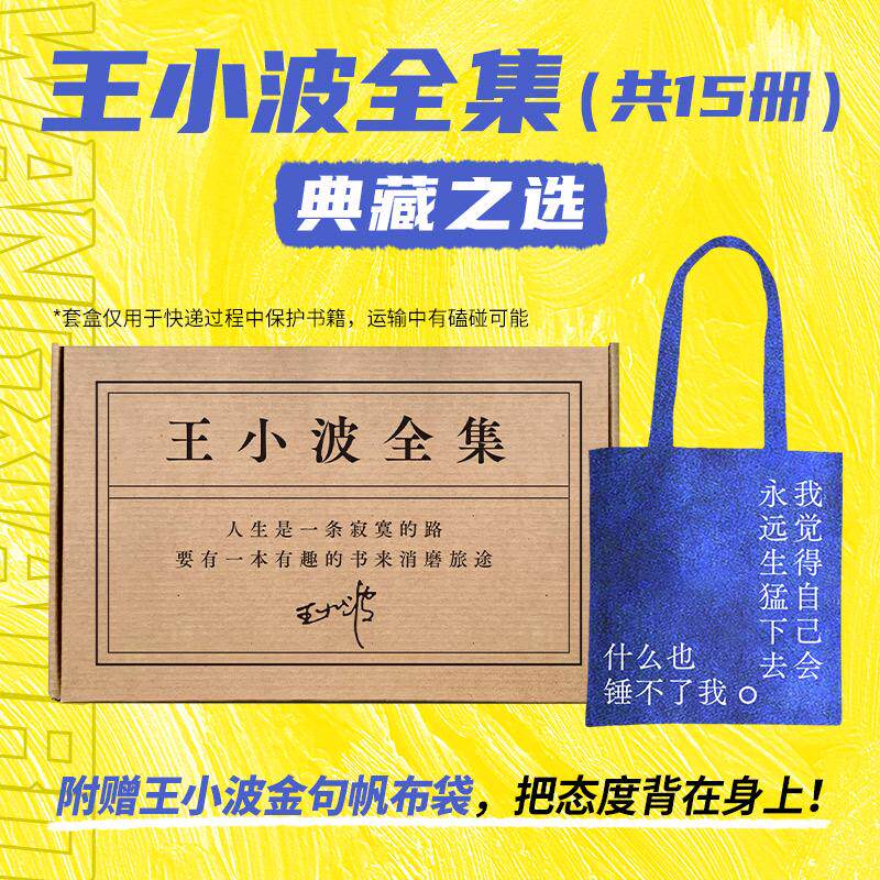 【可开票全新正版】王小波全集 共15册 赠帆布袋 王小波小说 杂文 书信等作品全收录 精装典藏 李银河审定 獨家授權当当自营北京十