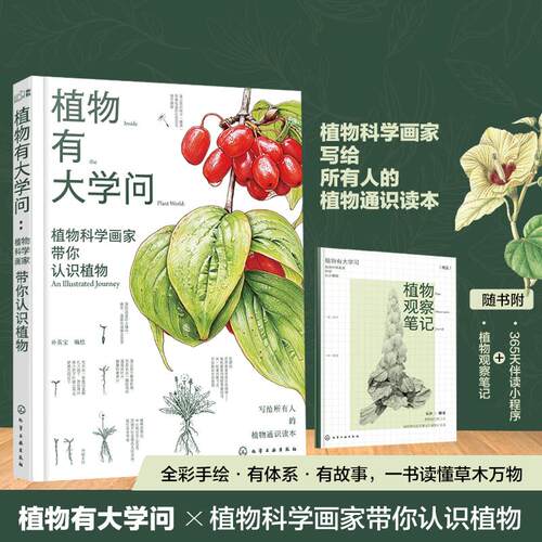 【可开票全新正版】植物有大学问植物科学画家带你认识植物孙英宝  编绘9787122507365化学工业出版社2026-07-01