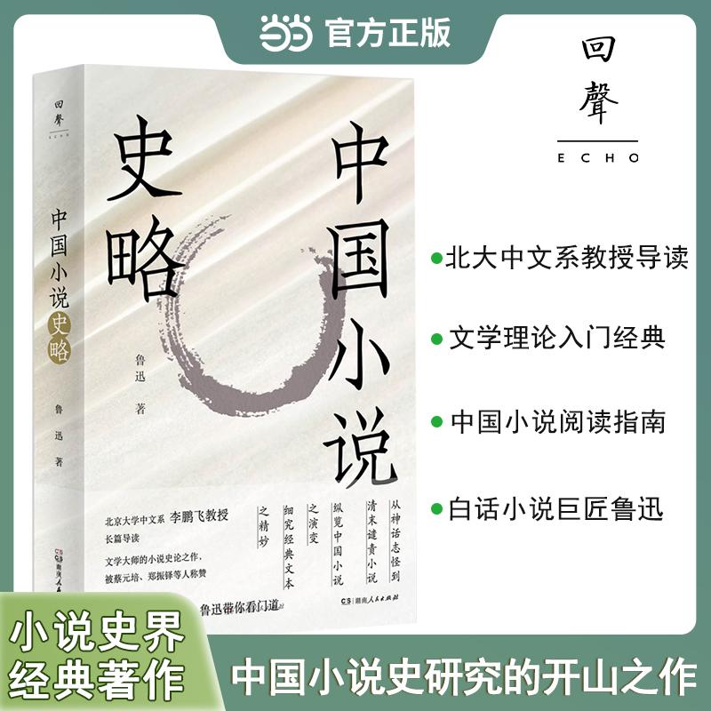 【可开票全新正版】中国小说史略 鲁迅小说史经典著作中国文学理论2025-10-31鲁迅湖南人民出版社9787556138524