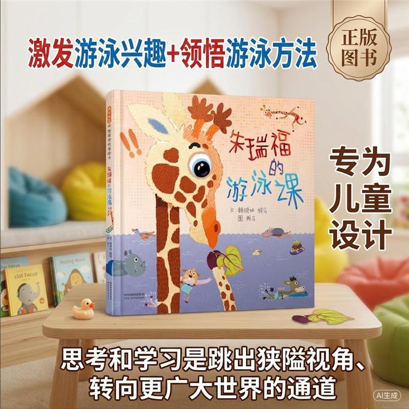 【可开票全新正版】朱瑞福的游泳课河北教育出版社2023-10-02赖晓妍赖马9787554579053