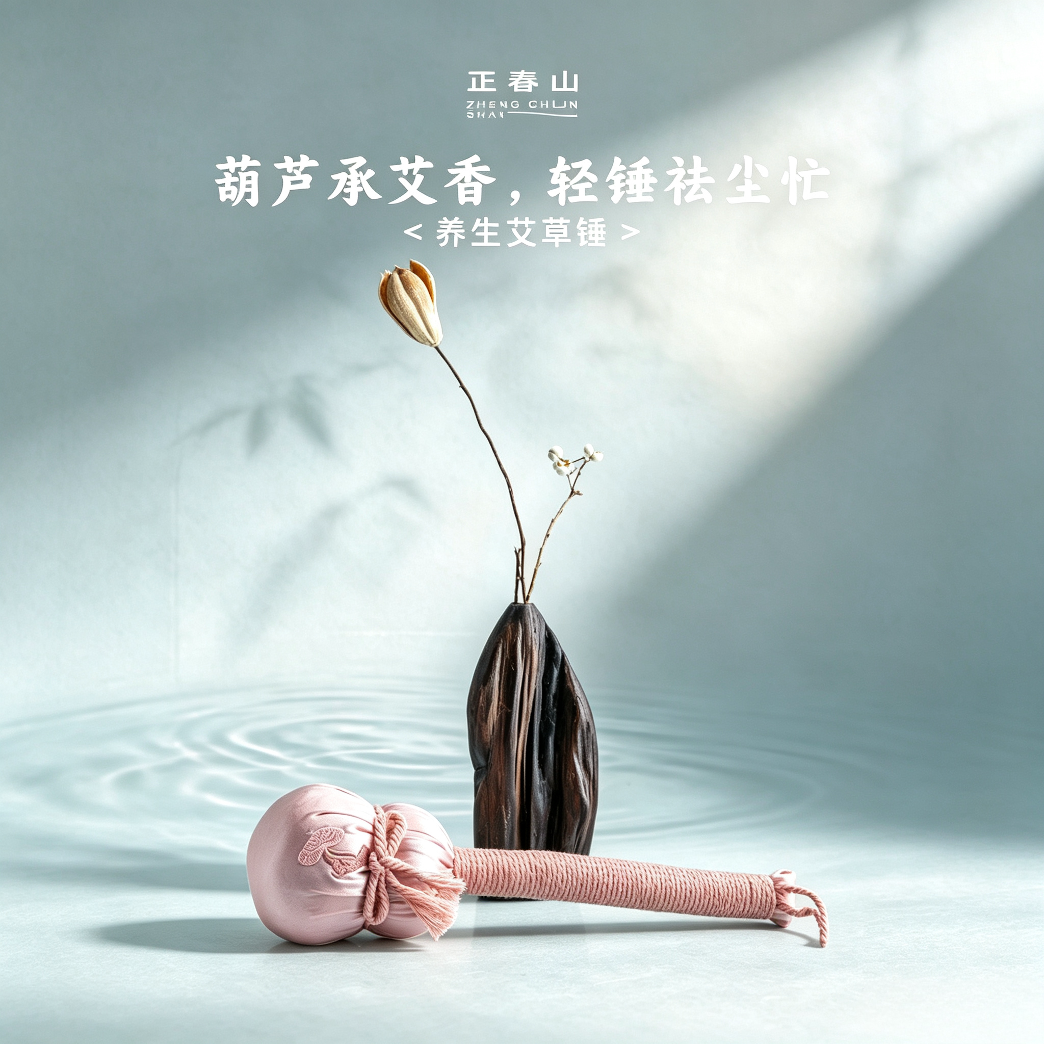 正春山文创艾草锤伴手礼教师节养生活动礼物艾灸锤敲打按摩捶放松