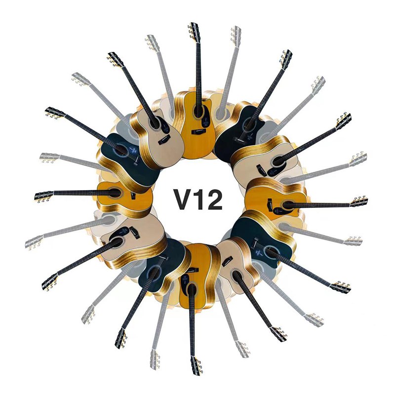 Brook布洛克40 41寸初学者入门V12 S25加震单板电箱民谣吉他吉它