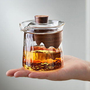 防烫加r厚耐热大号三才泡茶碗单个手抓壶功夫茶 玻璃盖碗茶杯套装