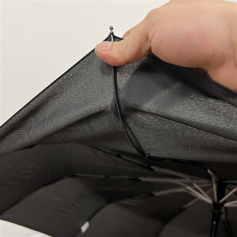 微瑕出德国木柄10骨加固纯色简约商务绅士男女通用防风全自动雨伞